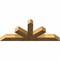 Ekena Millwork Saratoga Rough Sawn Timber Gable Bracket, Western Red Cedar, 72"W x 30"H x 6"D x 6"F, 10/12 Pitch GBW072X30X0606SAR00RWR - alternate 2